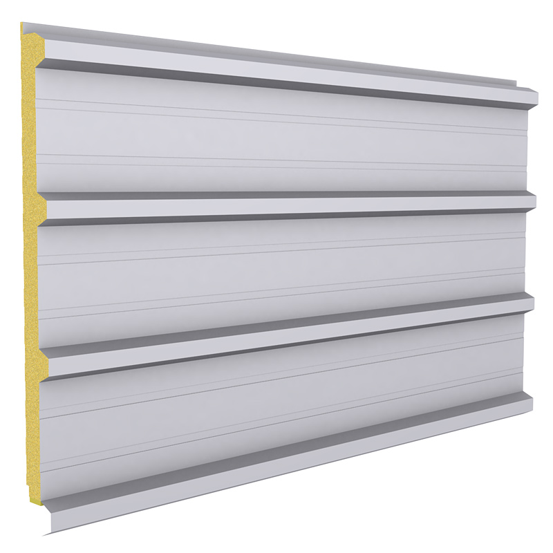 Roof sandwich panel in the shape of a trapezoidal sheet