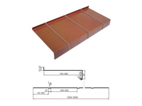 Blachotrapez Windowsills Straight and ribbed