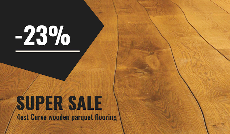 4est Curve wooden parquet flooring
