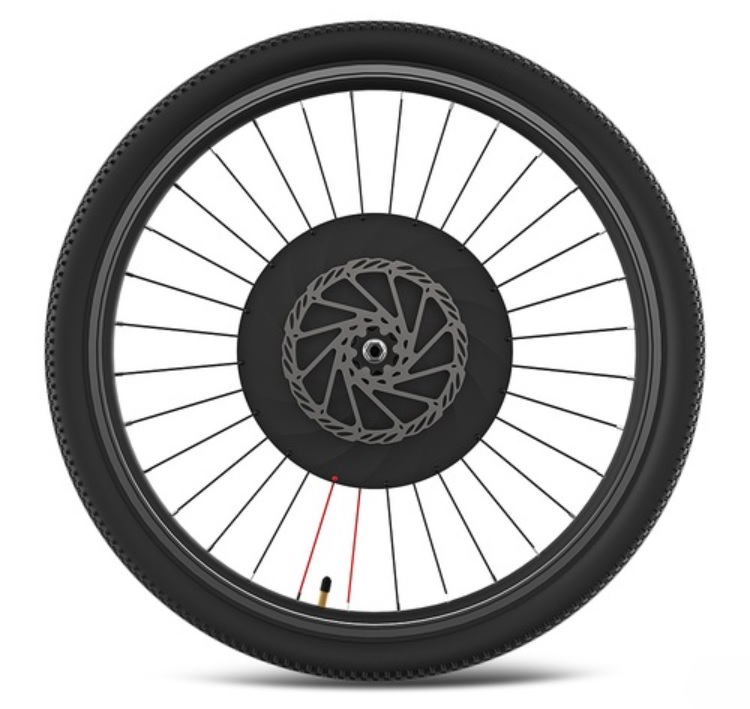 Smart wheel 1 generation bicycle modified electric vehicle power steering wheel – Black