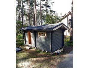 120 mm square logs sauna 2.5×5 m