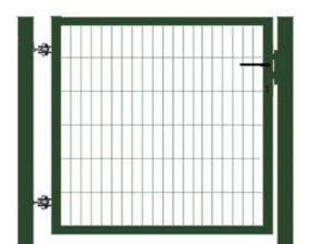 Foot gate STRONG RAL6005, width ~ 1000 mm