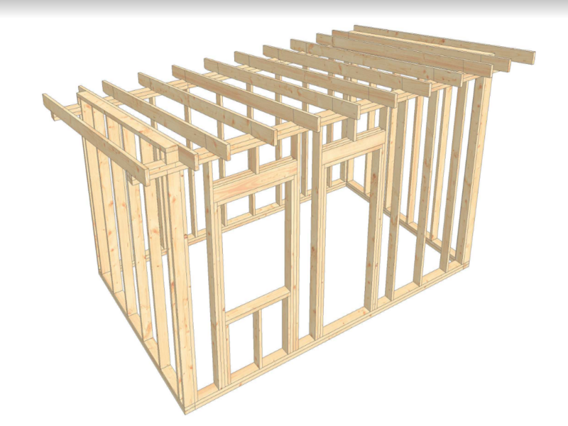 Pre-cut house frame