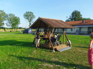 Barbeque Grill Swing For Wheelchair