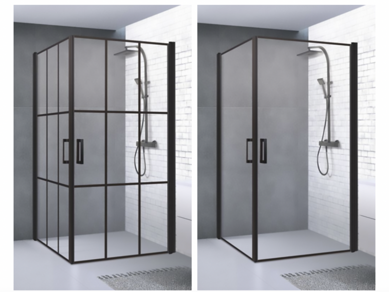 Brasta Industrial style shower enclosures