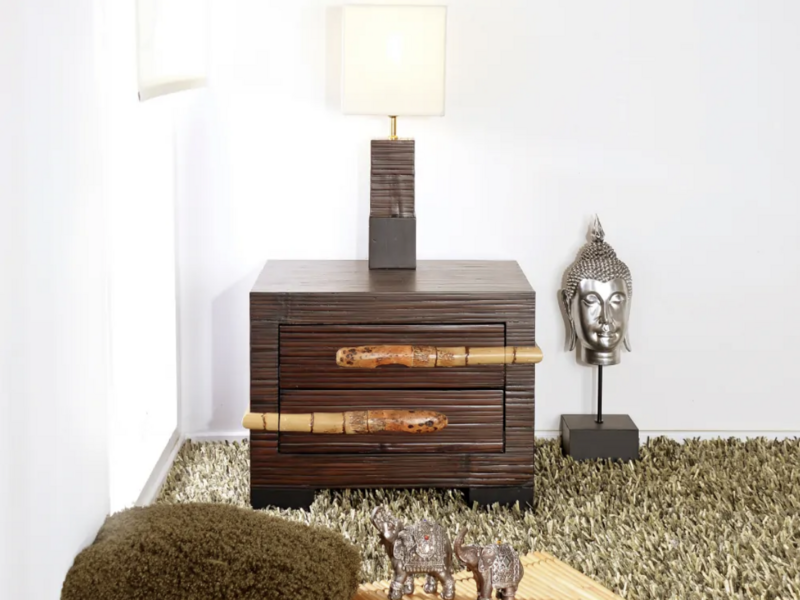 Nightstand Tikal with two drawers