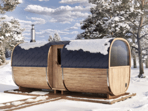 “5m” S5PL Outdoor sauna for 6 persons with seats or bed