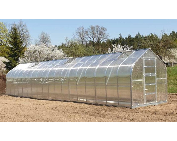 Greenhouse KLASIKA STANDART 2,5x10m with foundations and 4mm polycarbonate