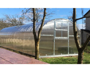 Greenhouse KLASIKA 3x12m with bases and 4mm polycarbonate