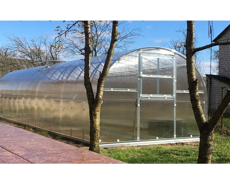 Greenhouse KLASIKA 3x12m with bases and 4mm polycarbonate