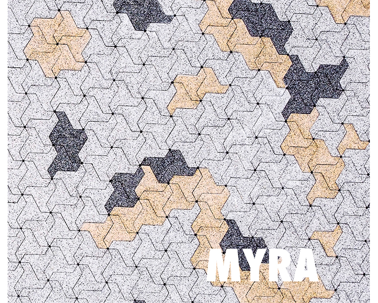 Paving stone Myra N-S12R1 black