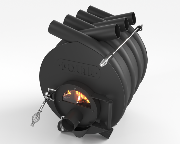 Bulder stove “Polar 01” with glass door (up to 200m3)