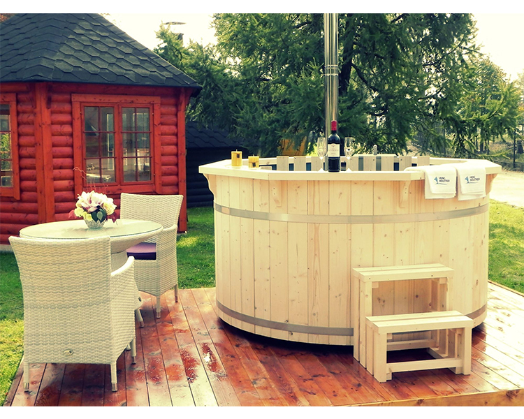 Ø 1.5m Hot tub from spruce (4-6 person)