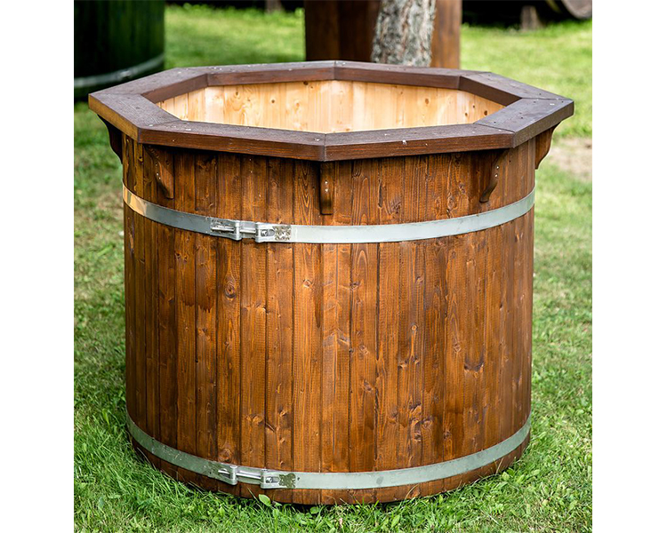 Round cold tub from spruce (1-2 person)