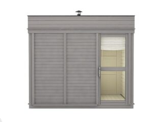 Sauna cube 3 x 3 m with changing room