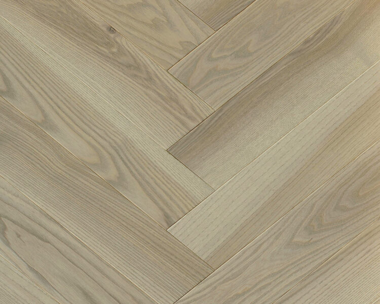 Esta Parket Ash Herringbone T&G P Elegant Sandstone Original Extra Matt Lacquer 4B Light Brushed