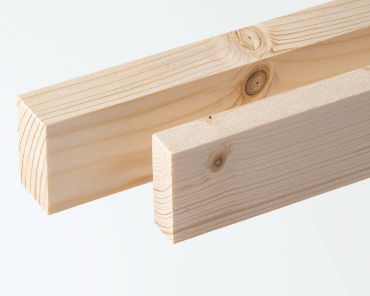 Planed board spruce AB S4S 18×45