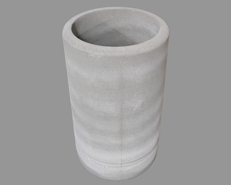 Concrete trash can FB003 BELLA without pebble finish