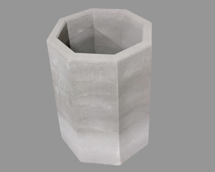 Concrete trash can FB002 BRUNO without pebble finish