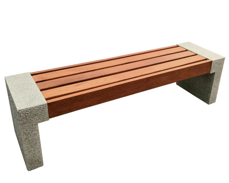 Concrete bench Kampas without backrest
