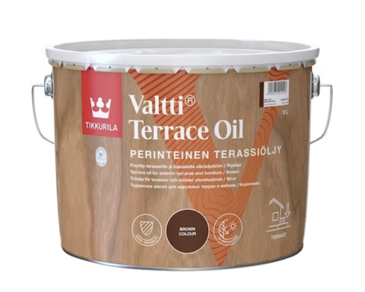 Tikkurila Valtti terrace oil furniture and terrace oil 9l, brown