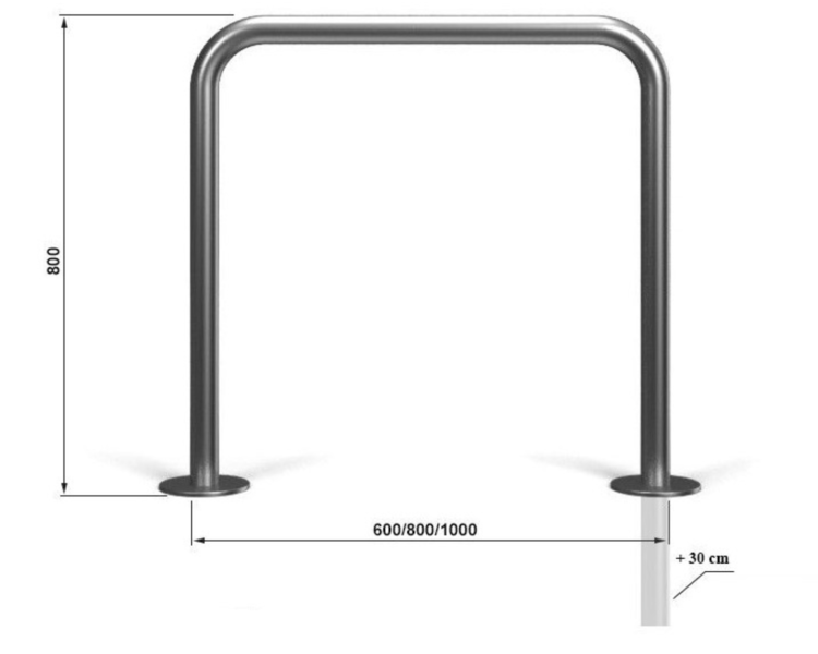 Bicycle rack U15 800×800 mm
