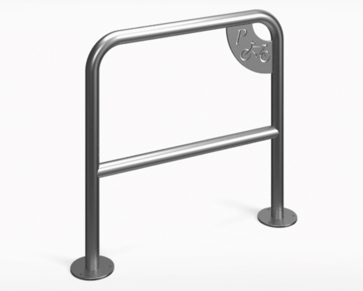 Bicycle rack U-16 with plate