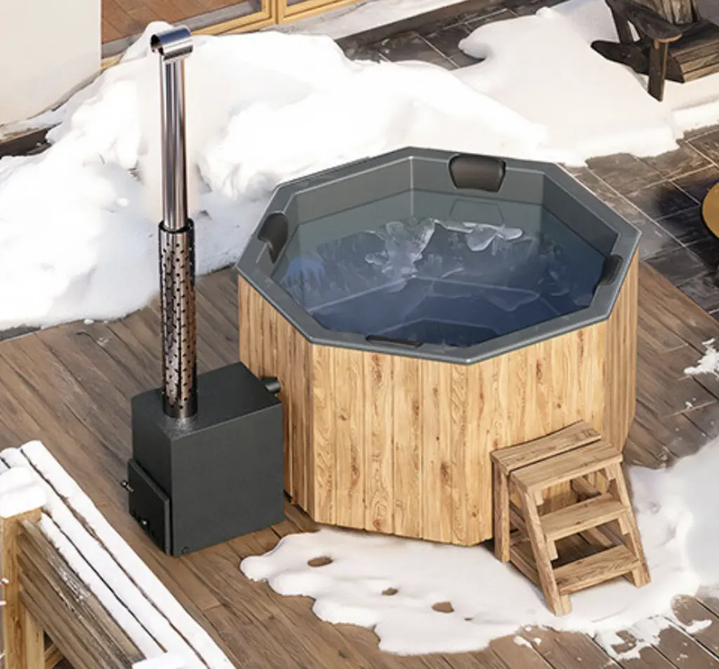 1,8×1,8m octagonal hot tub