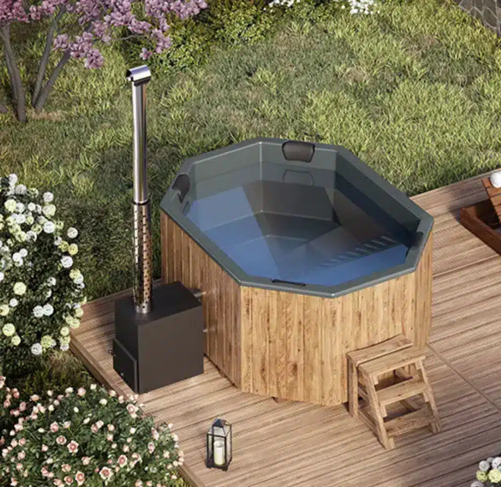 2,4×1,8m octagonal hot tub
