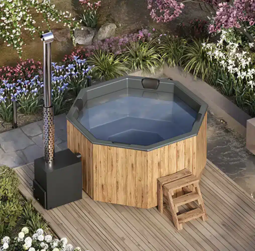 2x2m octagonal hot tub