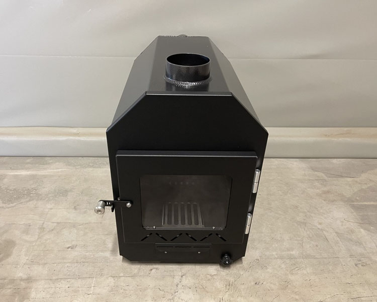 Outside stove aluminium 35kW