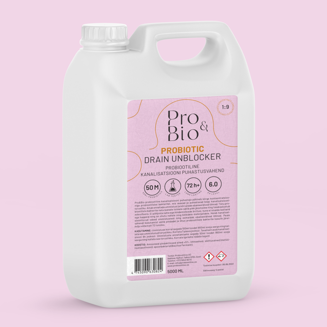 Probiotic sewer cleaner (concentrate), 5L, Pro&Bio©