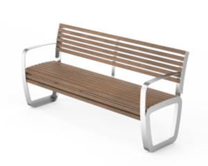 Bench Trapo with backrest and armrests 017.05