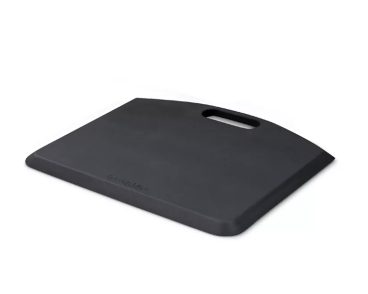 ErgoFinland GetUpMat workstation mat with a carrying handle