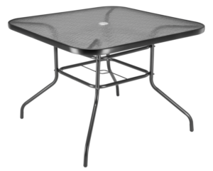 Table Malaga, 100x100cm, black