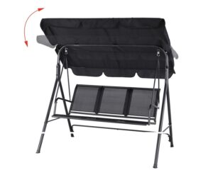 Garden swing for 3 people