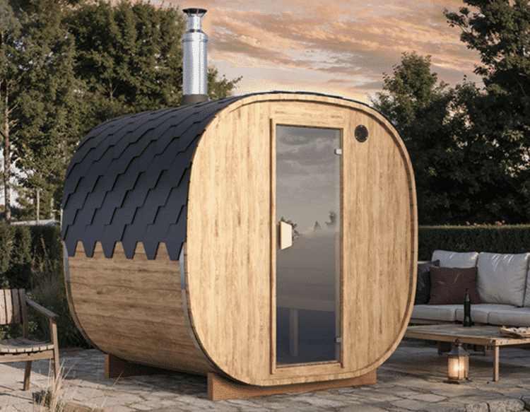 “2m” SQR2 Cube barrel sauna for 4 persons