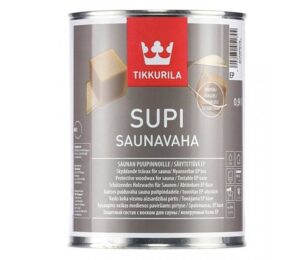 Colorless Protective wood wax for sauna Supi Saunavaha 2,7l
