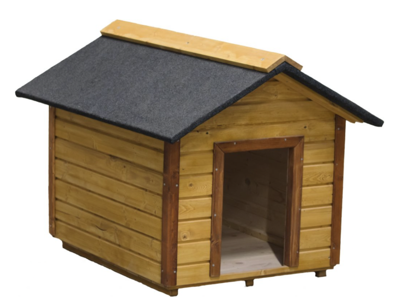 Dog house with gabled roof