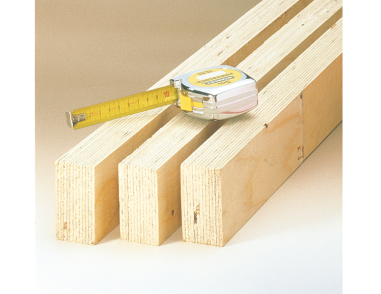Laminated veneer lumber (LVL) 39 x 66 x 6000 mm