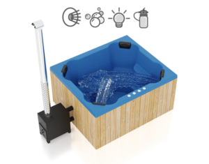 Perfect offer! Hot Tub “QUATTRO” with Hydromassage & Airmassage system (2×1,7m)