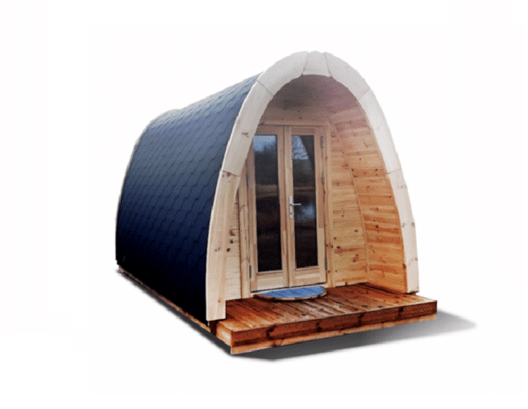 Insulated camping pod 2.4 m x 3 m