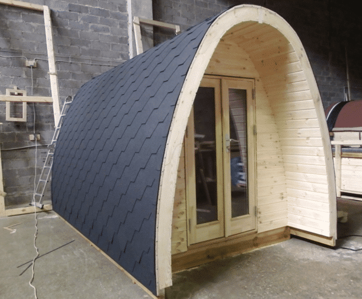 Insulated camping pod 2.4 m x 3.5 m