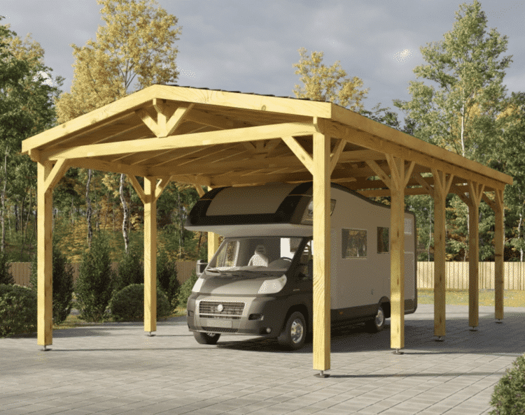 Carport for camping car (10.4m x 5.4 m x 4.1 m)