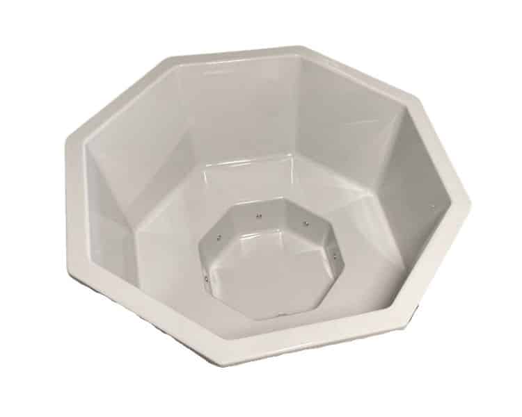 1.8m 8-corner terrace set with fiberglass insert and outdoor stove