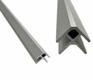 End moulding for SPC interior panels aluminum 3070mm Järnvik