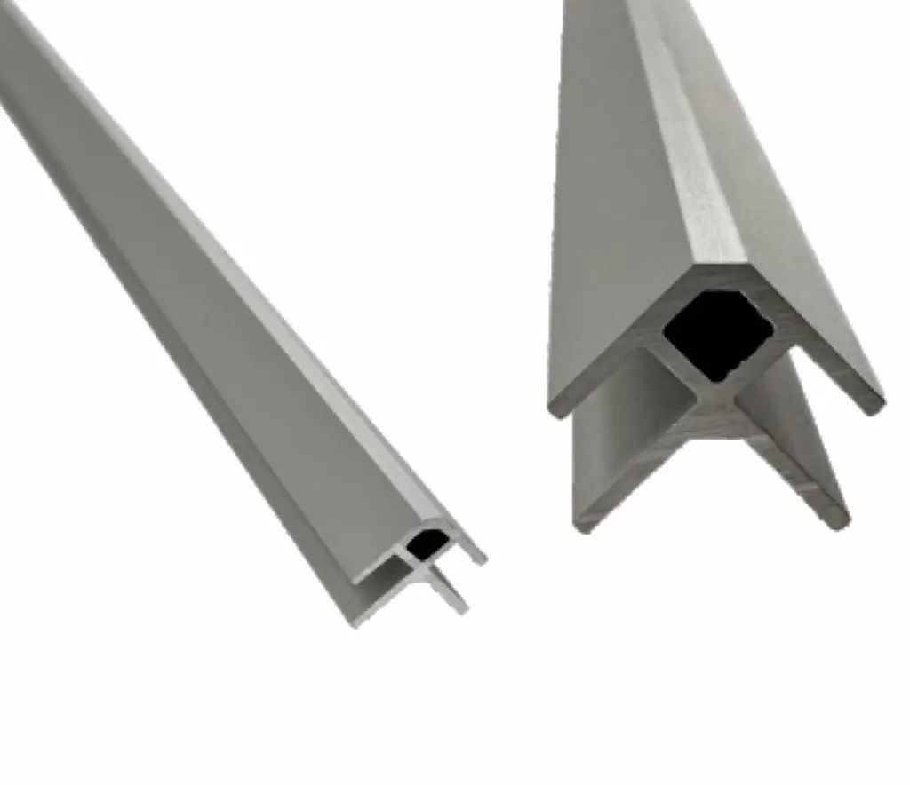End moulding for SPC interior panels aluminum 3070mm Järnvik