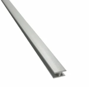 H-moulding for SPC interior panels aluminium 3070mm Järnvik