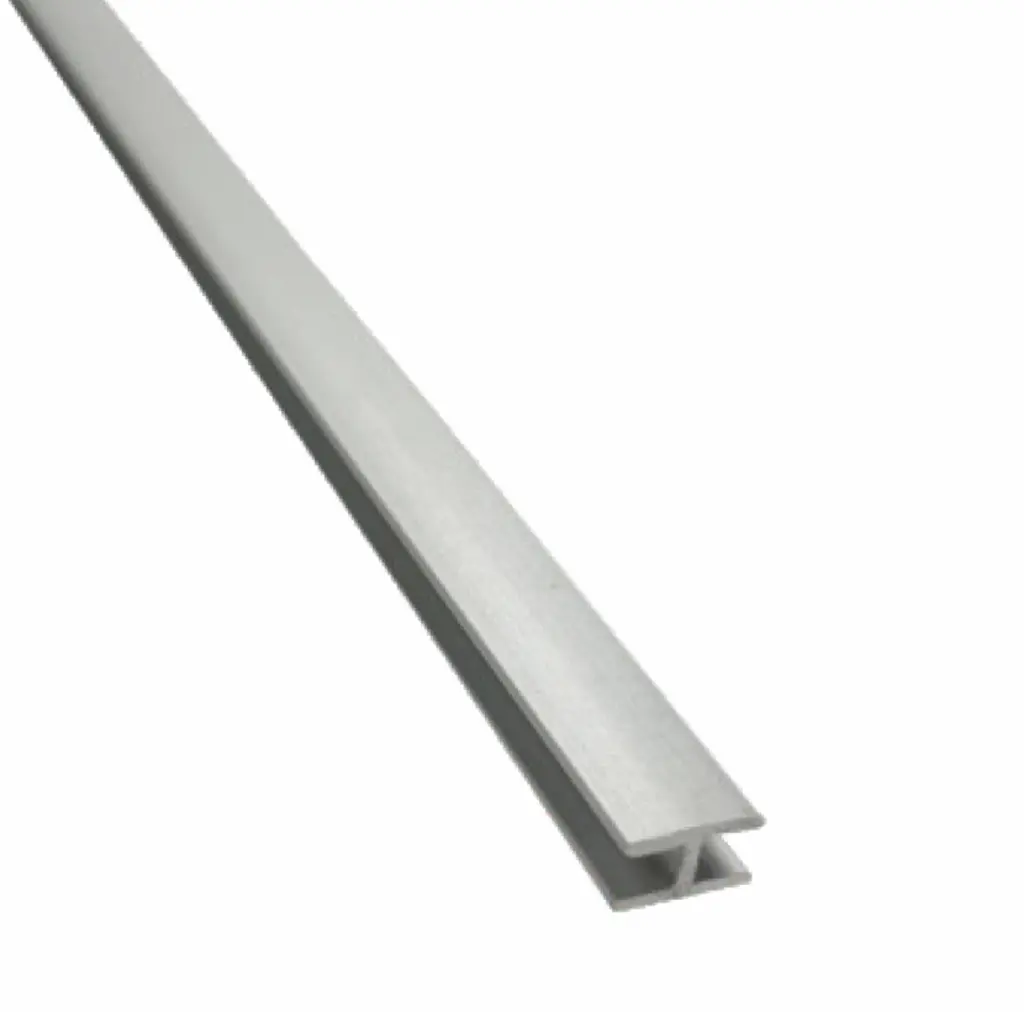 H-moulding for SPC interior panels aluminium 3070mm Järnvik