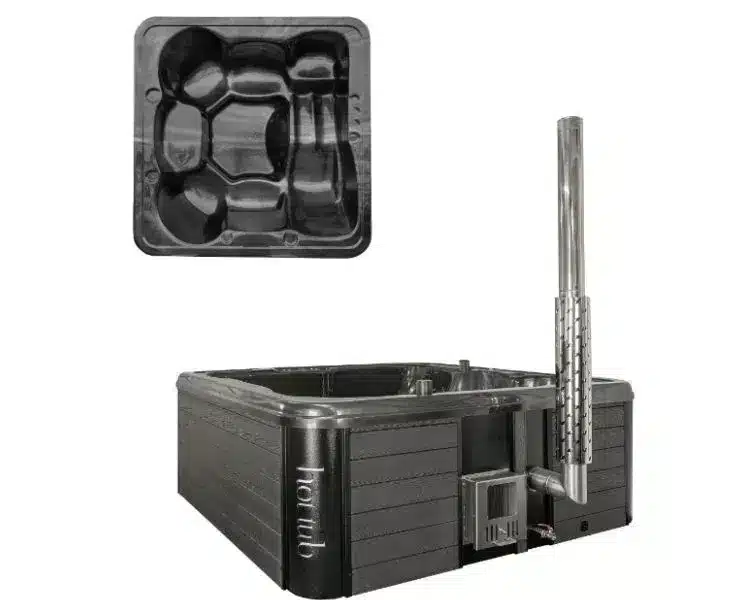 Miraceti Hot Tub/Jacuzzi – Integrated heater, Deluxe Acrylic Interior